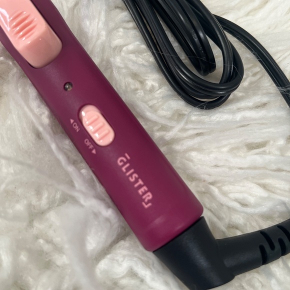 GLISTER "Curling iron with carrying pouch in pink and maroon" - Picture 6 of 6